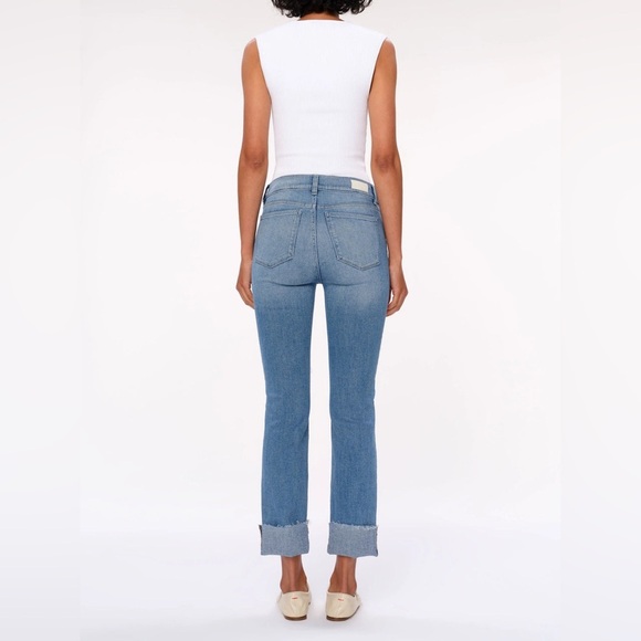 DL1961 Mara straight Light Blue crop Jeans premium sustainable denim 26 - Picture 2 of 7